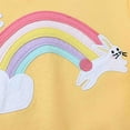thumbnail image 4 of Tiijoy Toddler Girls Sweatshirt Rainbow Bunny Print Cotton Soft Sweatshirts, Sizes 1-2, 4 of 5
