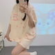 thumbnail image 1 of Conjunto de pijama de verano para mujer y pantalones cortos de manga corta con dibujos animados, ropa ligera para el hogar, 1 of 6