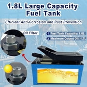 Blue Air Hydraulic Foot Pump, 10000 PSI 1.7L Reservoir, 3/8 NPT Outlet & 2 x 6.5 ft Pipes