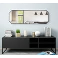 thumbnail image 6 of Kate and Laurel Rhodes Modern Full Length Octagon Wall Mirror, 16 x 48, Black, Decorative Glam Geometric Wall Accent, 6 of 7