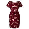 thumbnail image 4 of Robes Femmes Été 2023 Femmes Décontractées Col Rond Bretelles Manches Courtes Imprimé Floral Robe Ample avec Poches Robe d'Été Robes Décontractées Femmes en Liquidation, 4 of 6