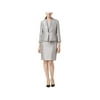 Le Suit Womens Shiney Dress Suit, Grey, 6P