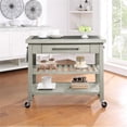 thumbnail image 3 of Pemberly Row Engineered Wood Kitchen Island in Antique White, 3 of 11