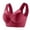 Dark Red, variant on Plus Size Bras for Women Full Cup Seamless Push Up Shaping Wire Free Everyday Bra Size L-6XL,6XL,Black