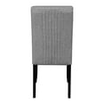 thumbnail image 4 of Dining Table And Chair For Room. 43-inch Round Table. 4 Upholstered Chairs. Modern Style. Fits Kitchen, Living Easy Assembly. Gray White With Seats. Tabletop Look. Comfortable Suitable Various, 4 of 7
