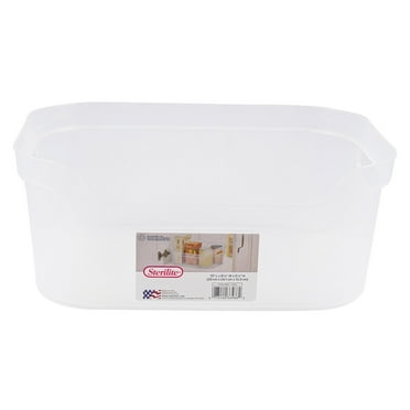 Sterilite Medium Open Plastic Storage Bin , Clear