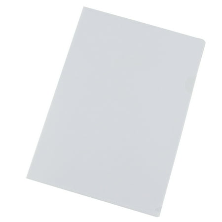 Clear L-Shape Plastic Folder Project Pocket Document Protector for A4 Letter Size Thin Lightweight Easy View Contents for Office office 1 Folder