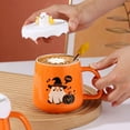 thumbnail image 5 of Cinvoph Coffee Mug Ceramic, Halloween Ghost Coffee Cups, Funny Cute Bar Decorations Accessories, 5 of 5