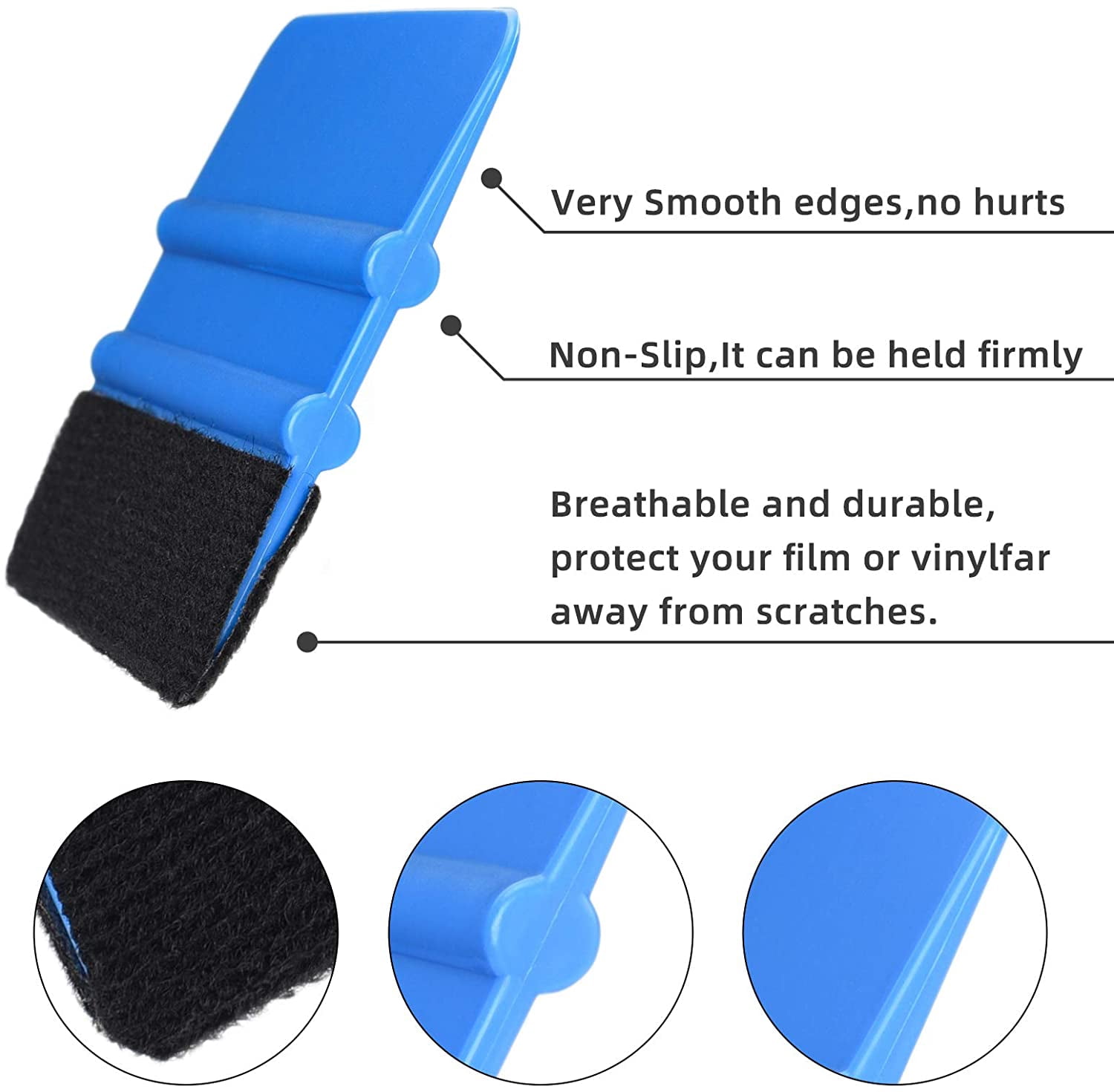 Window Vinyl Kit Window Film Installation Kit 4-Pack Vinyl Wrap Squeegees With Felt Edge ...