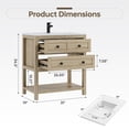 thumbnail image 3 of DELUXE LIVING 30" Bathroom Vanities with Sink Top, Adjustable Feet & Soft Closing Drawers, Light Oak, 3 of 9
