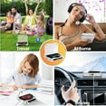 thumbnail image 5 of Portable Bluetooth CD player supports Hi-Fi sound quality wireless/wired playback rechargeable compact and portable suitable for travel home and car use (green), 5 of 13