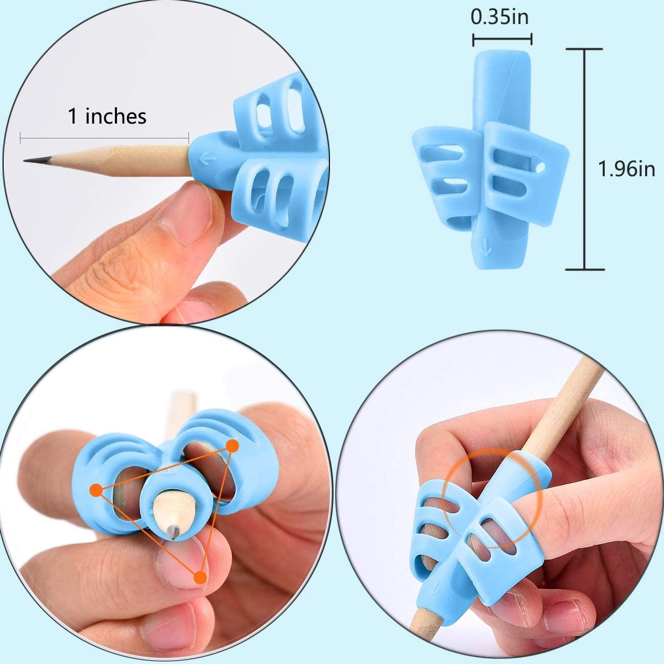 Buy wepsen pencil grips for kids handwriting posture correction