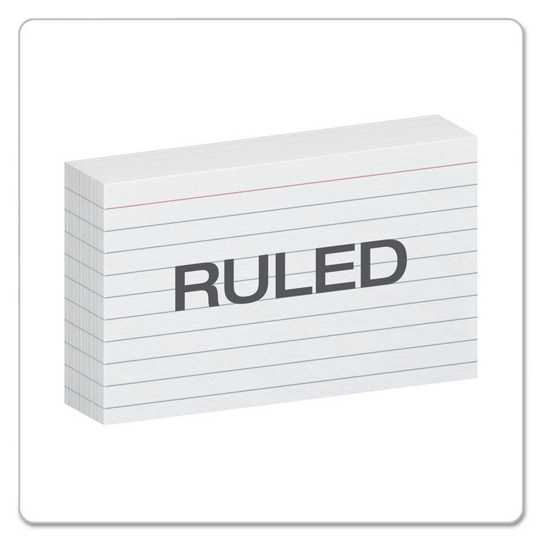 Oxford Ruled Index Cards 3 X 5 White 100/pack 31 : Target