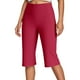 thumbnail image 1 of WILLBEST Pantalones Capri de Verano de Cintura Alta para Mujer, Cómodos, Elásticos, de Color Puro, Informales, para Uso Diario con Camisetas. Grande, 1 of 5