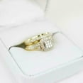 thumbnail image 5 of 2Ct Round Cut Simulated Diamond Trio Set Wedding Ring 14K Yellow Gold Plated Silver, 5 of 5