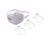 purifyou Nipple Shields for Nursing Breastfeeding Newborn, 24mm / 20mm / 18mm / 16mm, Set of 3 Silicone Nipple Shield with Free Case Latch Assist Nipple Guard & Breastfeeding Shield (24mm)