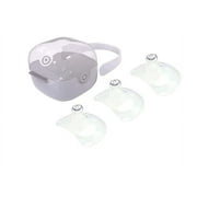 purifyou Nipple Shields for Nursing Breastfeeding Newborn, 24mm / 20mm / 18mm / 16mm, Set of 3 Silicone Nipple Shield with Free Case Latch Assist Nipple Guard & Breastfeeding Shield (20mm)