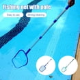thumbnail image 2 of EIMELI Swimming Pool Net Leaf Skimmer with Telescopic Handle Fine Mesh Net Swimming Pool Skimmer Hot Tub Cleaning Brush Scrubbing Brush Pond Fountain Fish Tank, 2 of 8