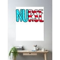 thumbnail image 2 of American Flag Nurse Poster Wall Art, Modern Wall Decor, 24x36 UNFRAMED, 2 of 3