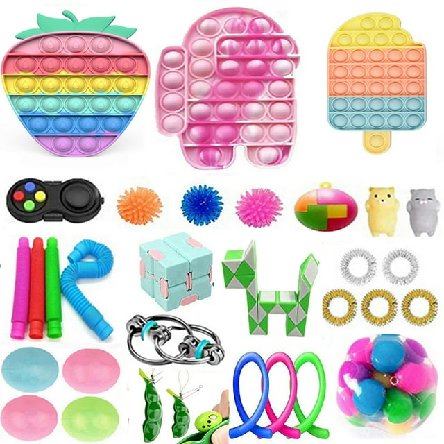 Sylvamorning Multipurpose Desktop Puzzle Games Fidget Pad Telescopic Tube Set