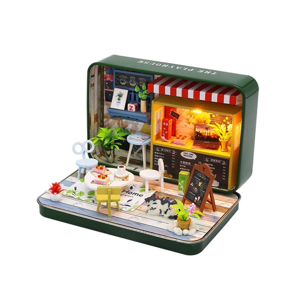 Dollhouse Toy Furniture Garden Flower Umbrella Home Miniature Decorative Gift H& 
