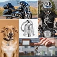 thumbnail image 2 of Campana de la guarda de la motocicleta de 2 piezas, campana de montar del ángel de la guarda con cadena, campanas de motocicleta de acero inoxidable, campana de la suerte, 2 of 5