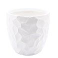 thumbnail image 5 of Luxen Home WHPL1576 MgO Geometric Round Planter, White, 5 of 5