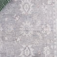 thumbnail image 6 of SAFAVIEH Arizona Chadwick Floral Machine Washable Area Rug, Grey/Ivory, 6' x 6' Round, 6 of 10