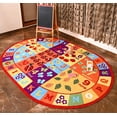 thumbnail image 2 of Furnishmyplace Furnish My Place 740 ABC With Numbers ABC for Kids Area Rug 4'4"x6'9" Oval, 2 of 5