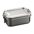 thumbnail image 2 of Stainless Steel Double Layer Lunch Compartment Lunch Student Cereal Container Clear Food Storage Containers Large Glass Storage Containers with Lids Rice Container Storage Containers with Drawers, 2 of 3