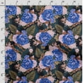 thumbnail image 3 of Soimoi Chinese Floral Print, Poly Taffeta Fabric, Decor Sewing Fabric by The Yard 56 Inch Wide, Decorative Fabric for Outdoor Upholstery, Umbrellas and Home Accents, Blue, 3 of 5