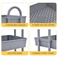 thumbnail image 2 of KK KINGRACK Chariot Roulant, Chariot Utilitaire, Chariot de Rangement Robuste, Métal et Plastique, Gris, 2 of 7