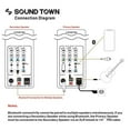 thumbnail image 5 of Sound Town 2-Pack 10” 1000W Powered DJ PA Speaker Set with Bluetooth, Titanium Compression Driver and 3-Channel Mixer for Mobile DJ, Live Sound, Karaoke, Bar, Church, Black (KALE-110BPW-PAIR), 5 of 6