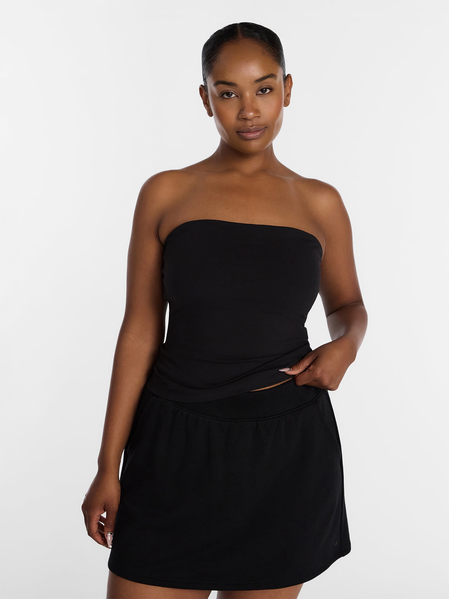 Athletic Works Women's Cotton-Blend Tube Top, Sizes XS-XXXL