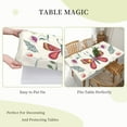 thumbnail image 6 of YFYANG 5FT Rectangular Table Cloth, Waterproof Polyester Spring Butterfly Flower Doodle Table Cover, Indoor Outdoor Decorative Tablecloths with Elastic Edge, 6 of 8