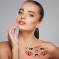 thumbnail image 2 of Unique Bargains 10 Pcs Realistic Fake Tattoos Moon Star Styles Temporary Tatto Pink, 2 of 5