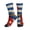 1 Black, variant on Men's Cuban Flag Retro Novelty Athletic Socks Women's Digital Printing Funky Patterned Crew Socks