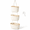 White & Light Brown-3-Tier, variant on Rainbow 3-Tier Over The Door Woven Cotton Wall Hanging Storage Basket
