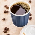 thumbnail image 2 of 4 oz Midnight Blue Paper Coffee Cup - Ripple Wall - 2 1/2" x 2 1/2" x 2 1/4" - 500 count box, 2 of 2