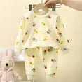 thumbnail image 2 of TAmten Toddler Boy 2-piece Pajamas Sleepwear Pjs for Baby Cute Soft Clothes Suit Dailywear & Loungewear Outfits Set Kids Clothing Outfits Size 2-3 Years, 2 of 5