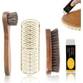 thumbnail image 1 of PJUMVBC Kit de 4 Limpieza para Tenis y Zapatos de gamuza, Incluye Borrador para Gamuza y Cepillo para Zapatos, Elimina Marcas, Manchas y Rasgu&ntilde;os, para Gamuza, Nubuck, Caucho, Lona y M&, 1 of 7