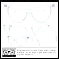 thumbnail image 2 of Classic Gothic True Cat Eye Frame Blue Light Filtering Computer Glasses / Clear, 2 of 7