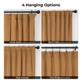 thumbnail image 6 of Half Price Drapes Signature Amber Gold Velvet Blackout Curtains for Bedrooms(1 Panel), 50WX 96L, 6 of 10
