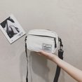 thumbnail image 5 of Bolso de mujer Moda Lona Patchwork Crossbody Teléfono Mini Bolsos Blanco, 5 of 5