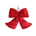 thumbnail image 2 of Christmas Decoration Gift Scene Flocking Velvet Bow Christmas Tree Holiday Supplies Dress Bow Christmas Tree Ornaments, 2 of 5
