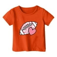 thumbnail image 1 of T-shirt à Manches Courtes à Col Rond pour Enfants, Mélange Doux Polyester-Spandex, Imprimé Graphique Coloré, Tissu Respirant, Tenue Décontractée, Convient aux Âges de 2 à 10 Ans, 1 of 4