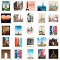 thumbnail image 5 of Personalidad y creatividad, pegatinas de grafiti adictos a la torre de París, pegatinas para equipaje de coche, pegatinas impermeables de dibujos animados (incluidos 50 patrones), 5 of 5