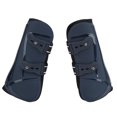 thumbnail image 3 of Horse Tendon Boots Set, Soft Elastic Neoprene Multifunction Horse Tendon Boots Toughness PU Shell  For Jumping Competition For Riding Navy Blue Front Legs, 3 of 8