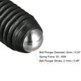 thumbnail image 4 of Uxcell Ball Point Set Screws, M10 x 25mm High Carbon Steel Metric Spring Hex Socket Grub Screw 5 Pack, 4 of 7