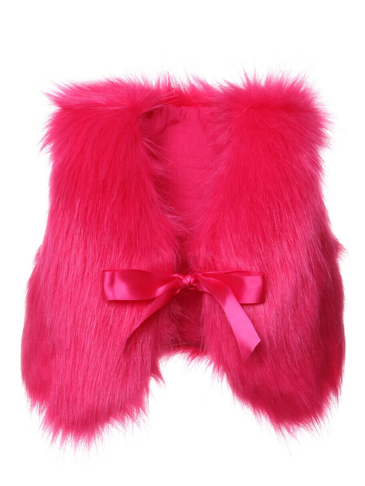 baby black fur vest